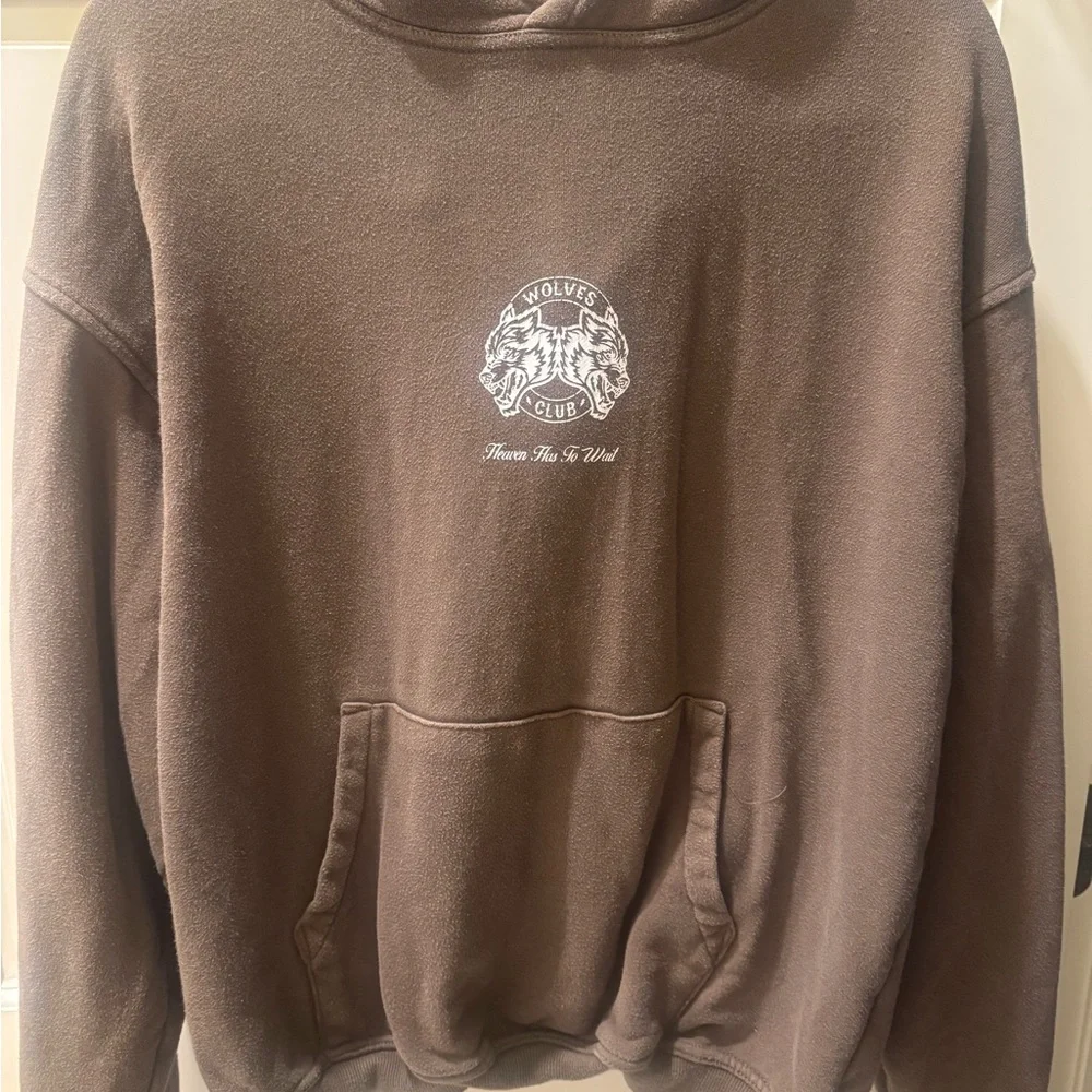 Darc Sport Brown Oversized Graphic Hoodie - Picture 8 of 8